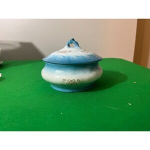 KT&K KNOWLES TAYLOR & KNOWLES‎ MAINE PATTERN BLUE/ WHITE Bowl  1890 -RARE